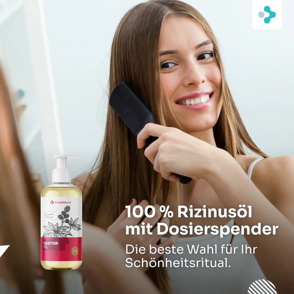 FutuNatura 100 % Rizinusöl mit Dosierspender · 300 ml – Bild 2