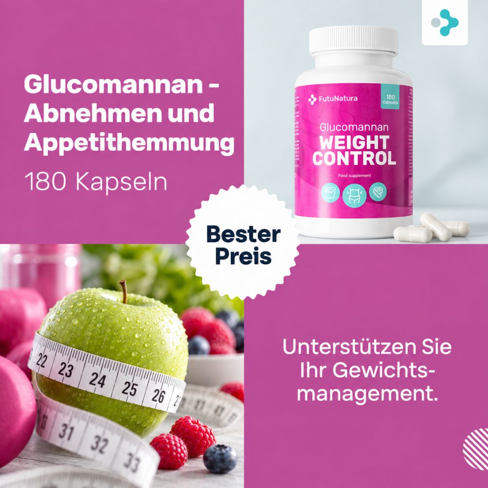 FutuNatura | Weight Control Glucomannan + Chrom - Abnehmen und Appetithemmung – Bild 4