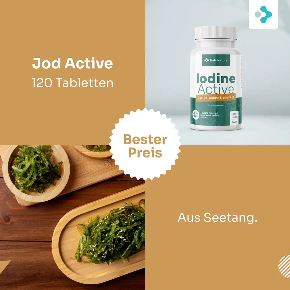 FutuNatura | Jod Active - Schilddrüse und Nervensystem - 120 Tabletten – Bild 4