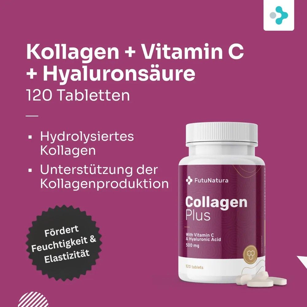FutuNatura Kollagen + Vitamin C + Hyaluronsäure · 120 Tabletten – Bild 3