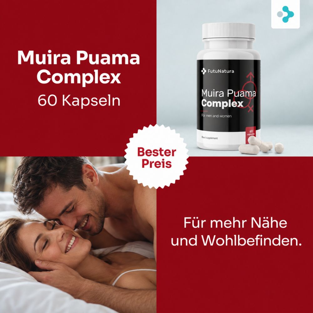 FutuNatura | Muira Puama Complex - sexuelle Potenz - Viagra /Kamagra Alternative - 60 Kapseln