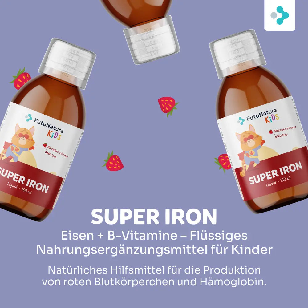 FutuNatura Super Iron: Eisen + B-Vitamine · Flüssige Nahrungsergänzung für Kinder – Bild 5
