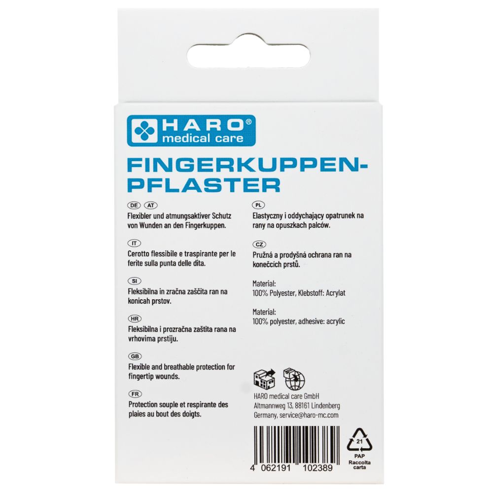 Haro Fingerkuppenpflaster aus Textil · 10 Stück – Bild 4