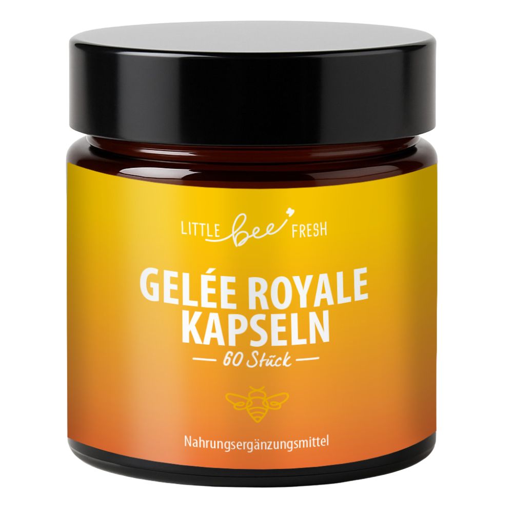 Little Bee Fresh Gelee Royale mit Proteine, Aminosäuren, Vitamine & Mineralstoffe · 60 Kapseln