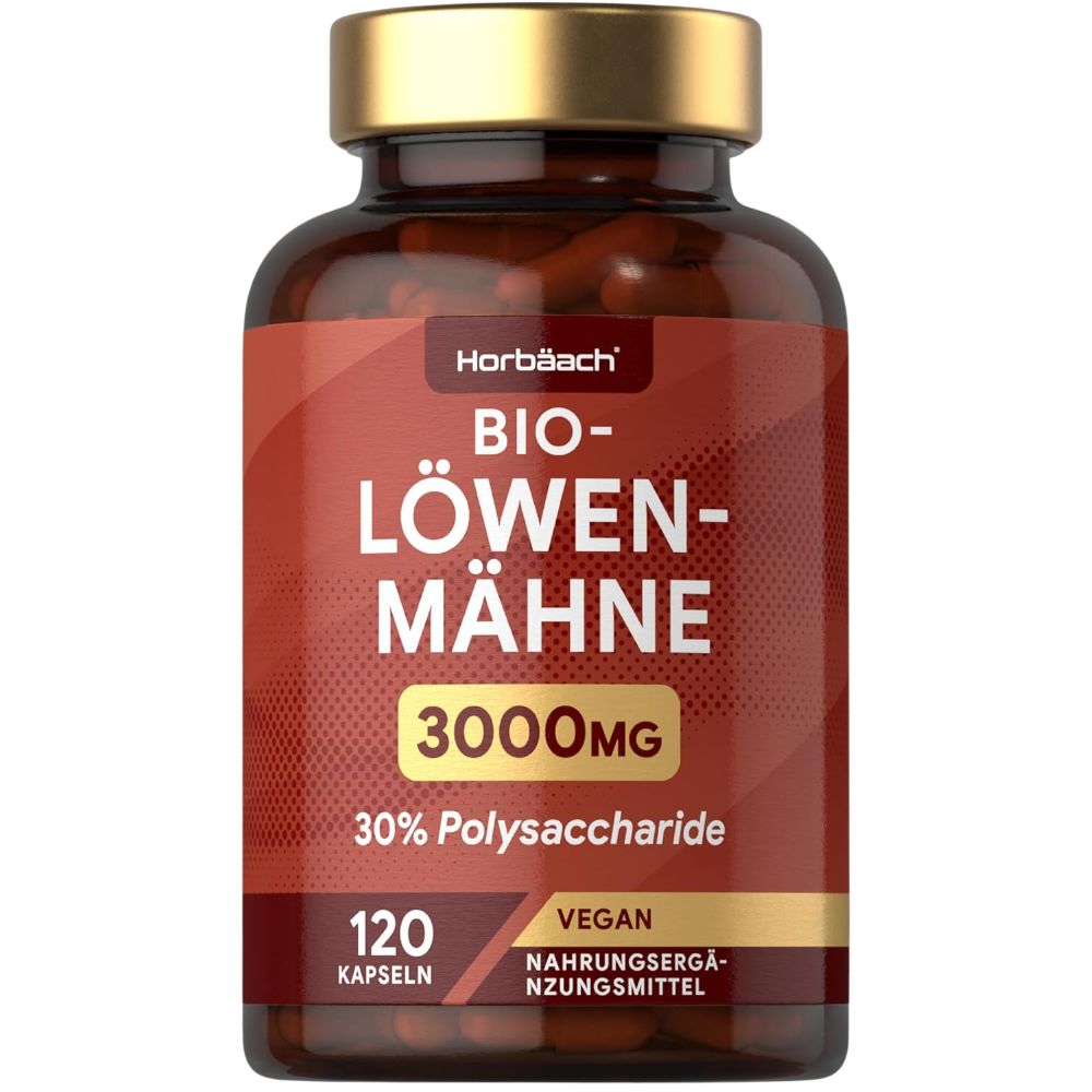 Horbaach Lions Mane 3000mg · 120 Kapseln