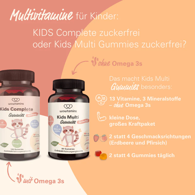 WOWTAMINS I Kids Multi Gummies - ZUCKERFREI - 60 Gummies – Bild 8