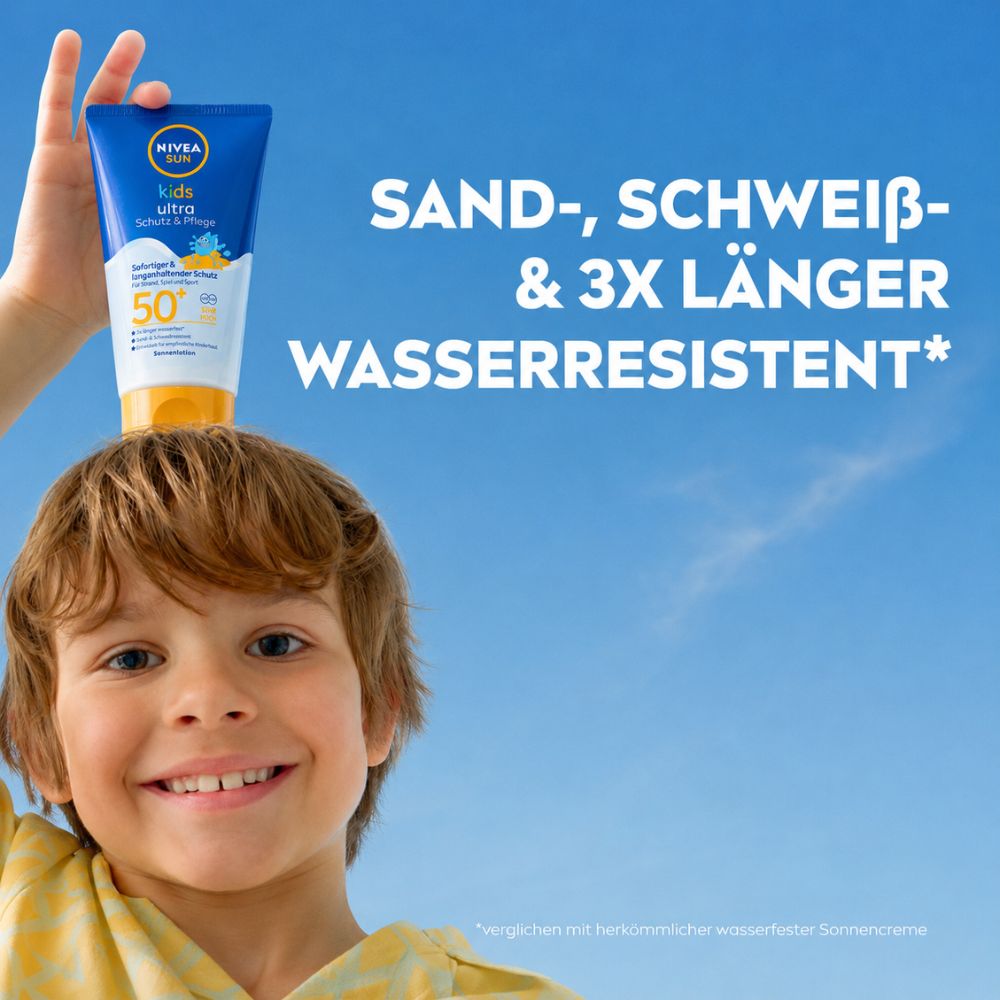 Nivea SUN Kids Ultra Schutz & Pflege Sonnenlotion LSF 50+ · 150ml – Bild 3
