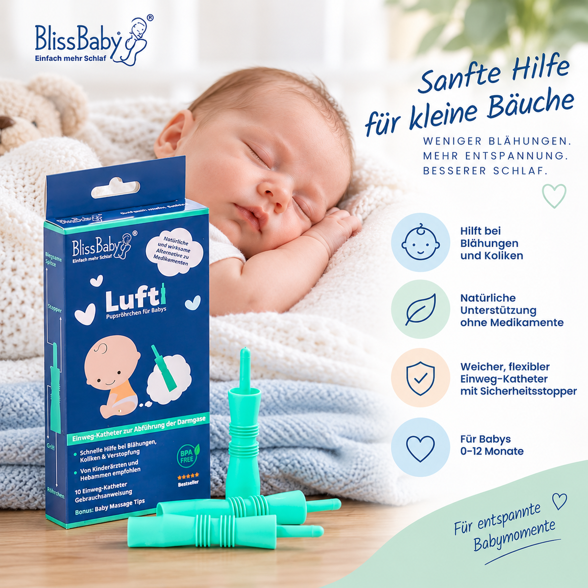 BlissBaby | Lufti Pupsröhrchen für Babys - 10 Stück – Bild 4