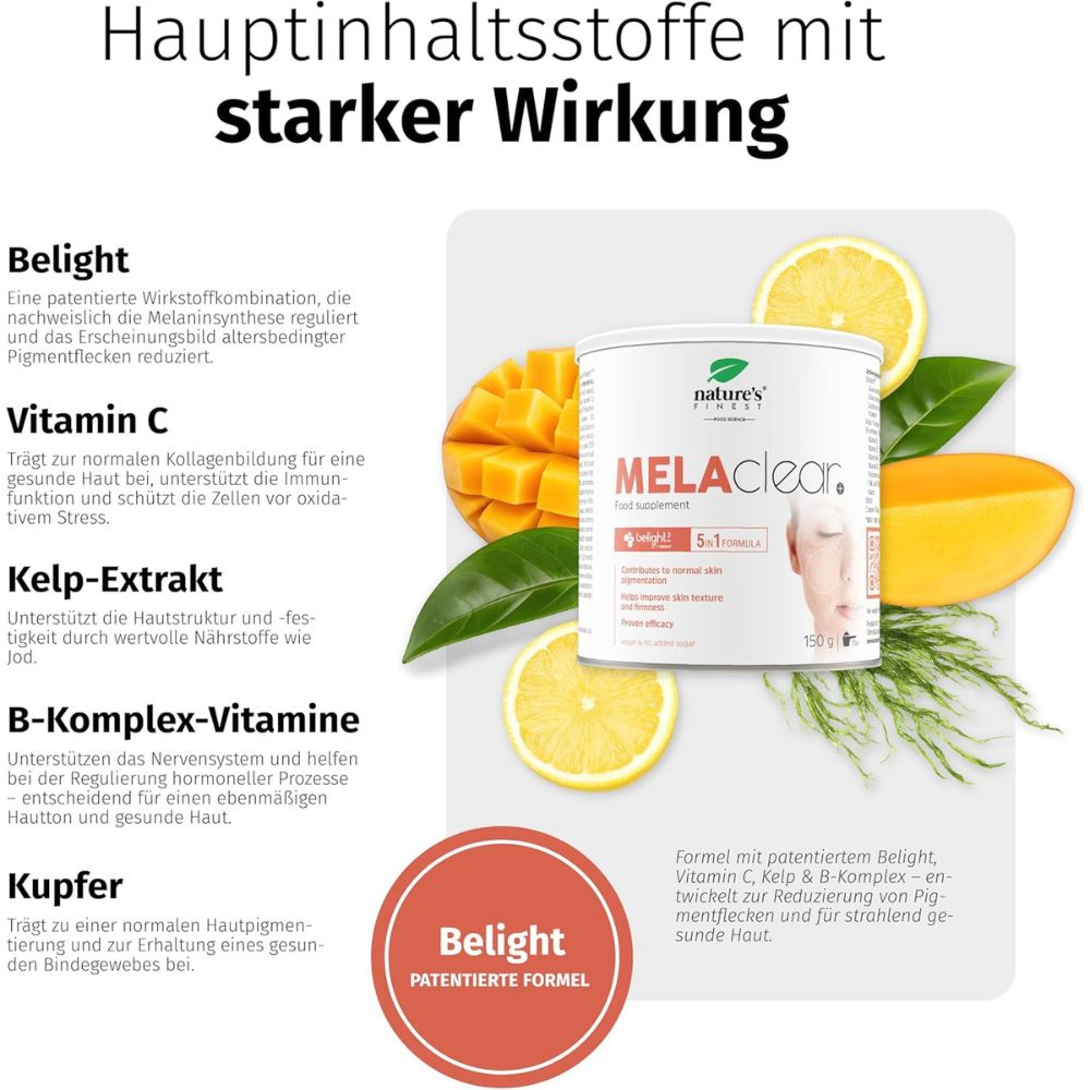 Nature's Finest MELAclear+ gegen Pigmentflecken & für einen ebenmäßigen Hautton – Bild 3