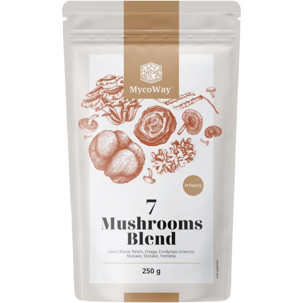 MycoWay Mischung aus sieben Pilzextrakten · 250g Pulver