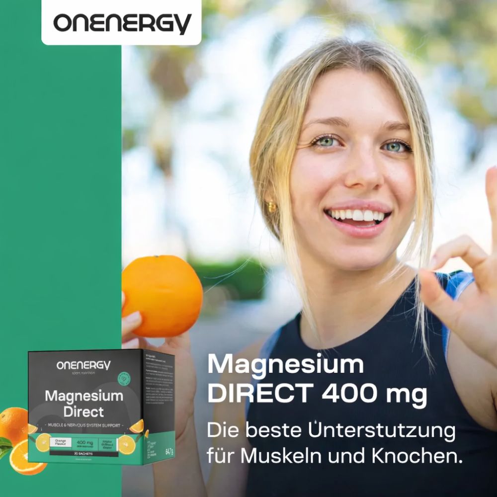 OnEnergy Magnesium DIRECT 400 mg · 30 Beutel – Bild 2