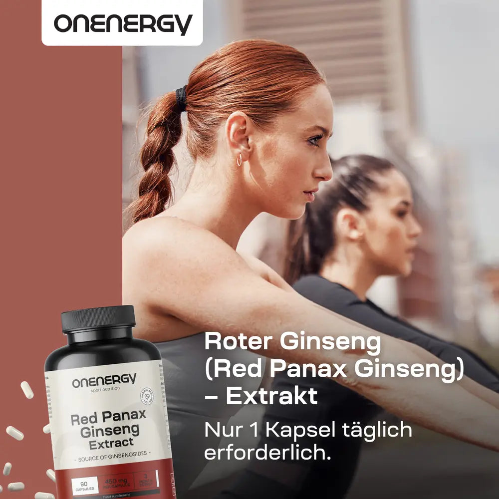 OnEnergy Roter Ginseng (Red Panax Ginseng) · Extrakt · 90 Kapseln – Bild 2