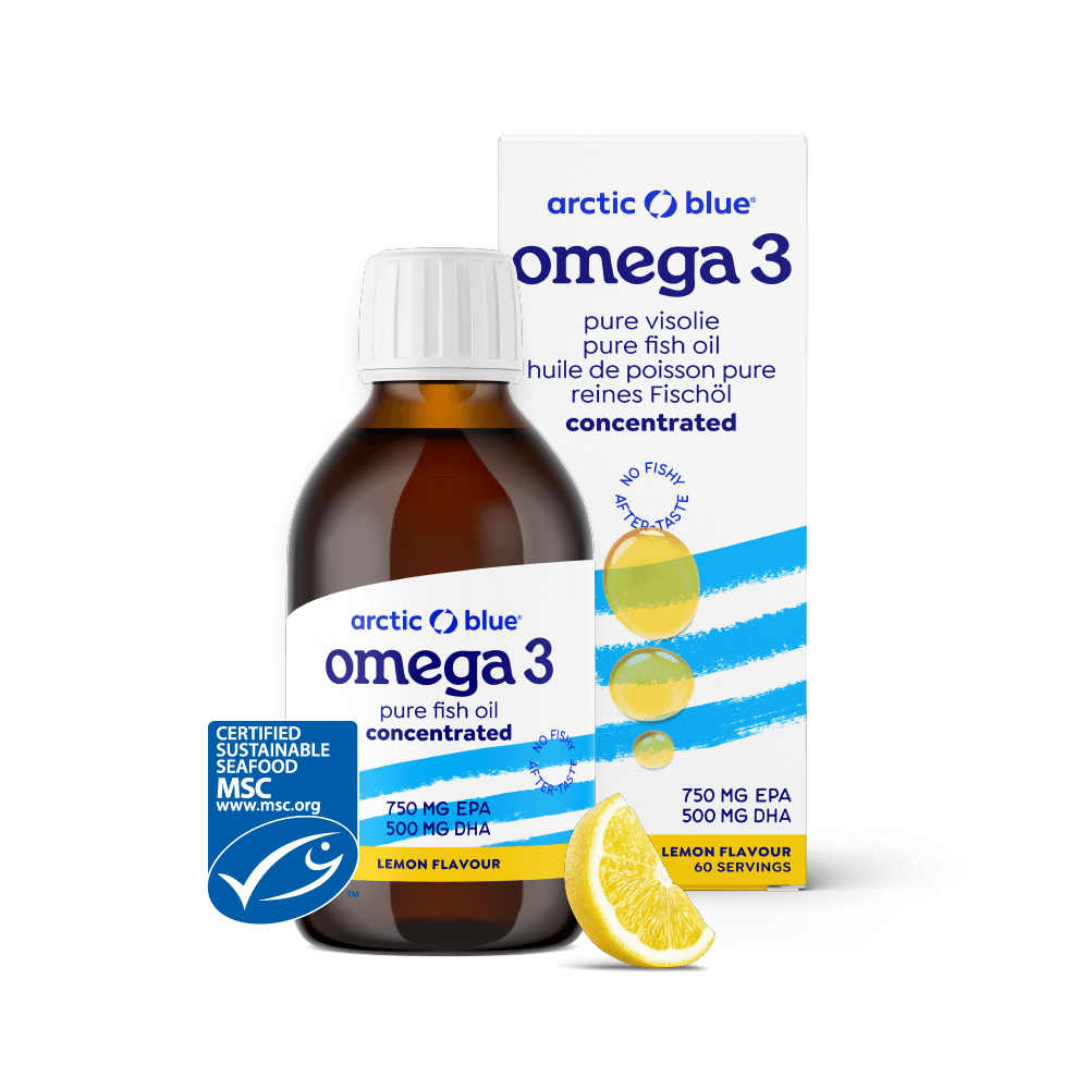 Arctic Blue Omega 3 Fischöl DHA EPA · 100% Konzentrat · 150 ml
