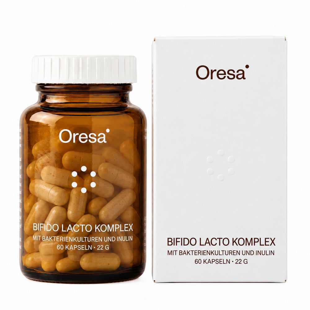 Oresa | Bifido Lacto Komplex - 10 Bakterienkulturen mit Inulin - 60 vegane Kapseln