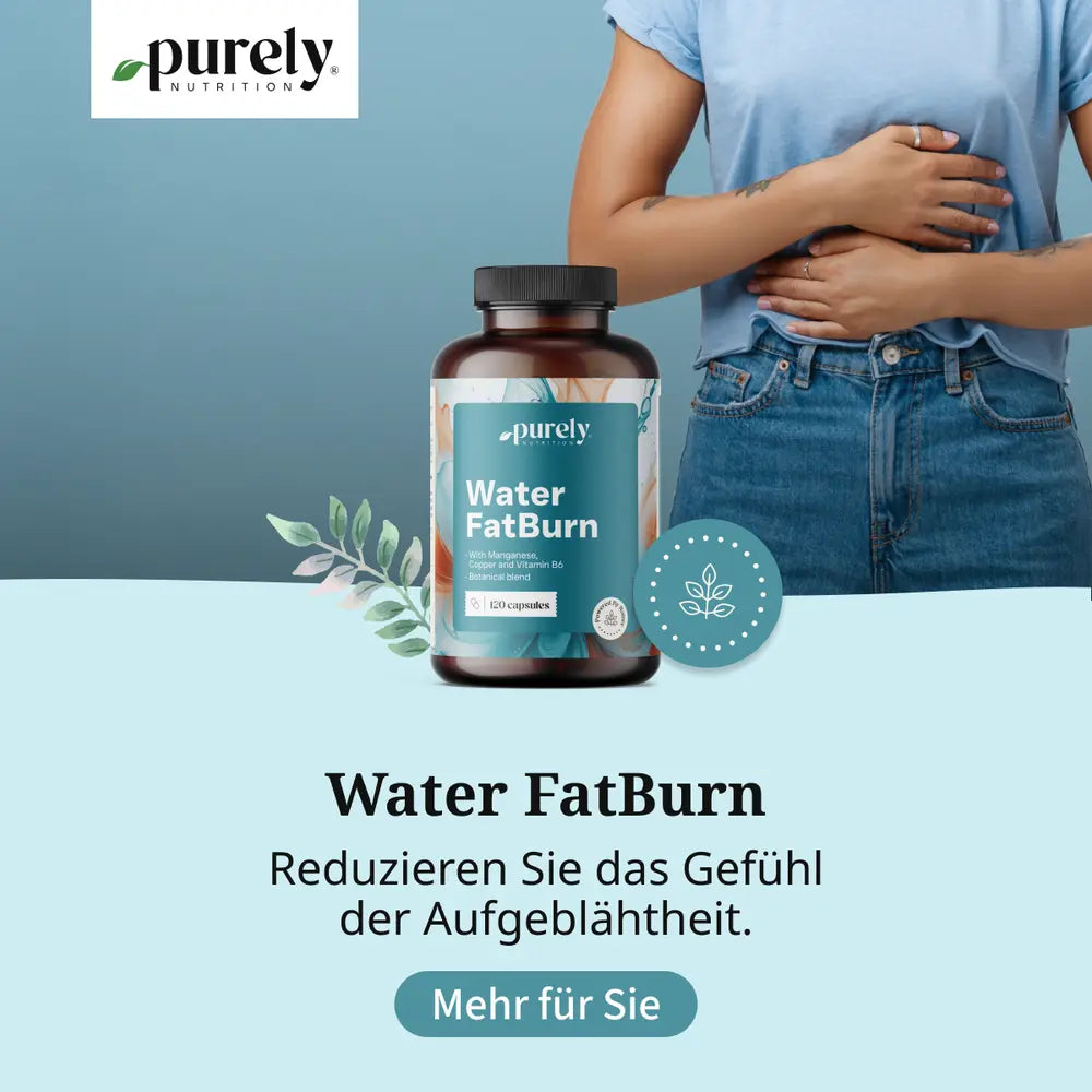Purely Water FatBurn für die Flüssigkeitsbalance · 120 Kapseln – Bild 2