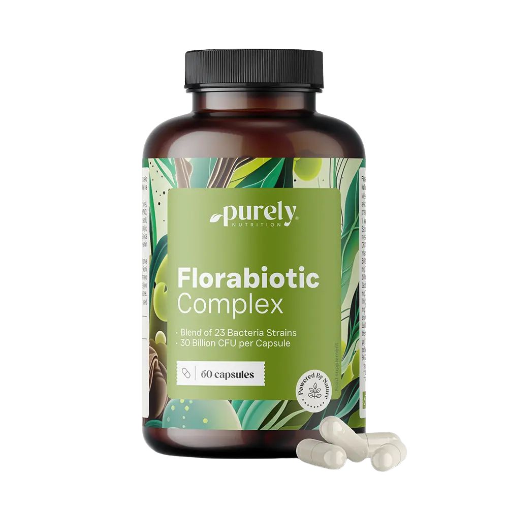 Purely Florabiotic Complex · synbiotische Formel mit 30 Milliarden KBE · 60 Kapseln