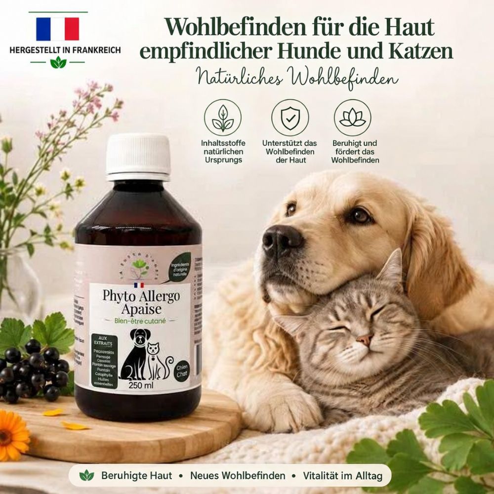 La Phyto d’Anaïs | Phyto Allergo Apaise – Für Hunde und Katzen mit empfindlicher Haut - 250 ml