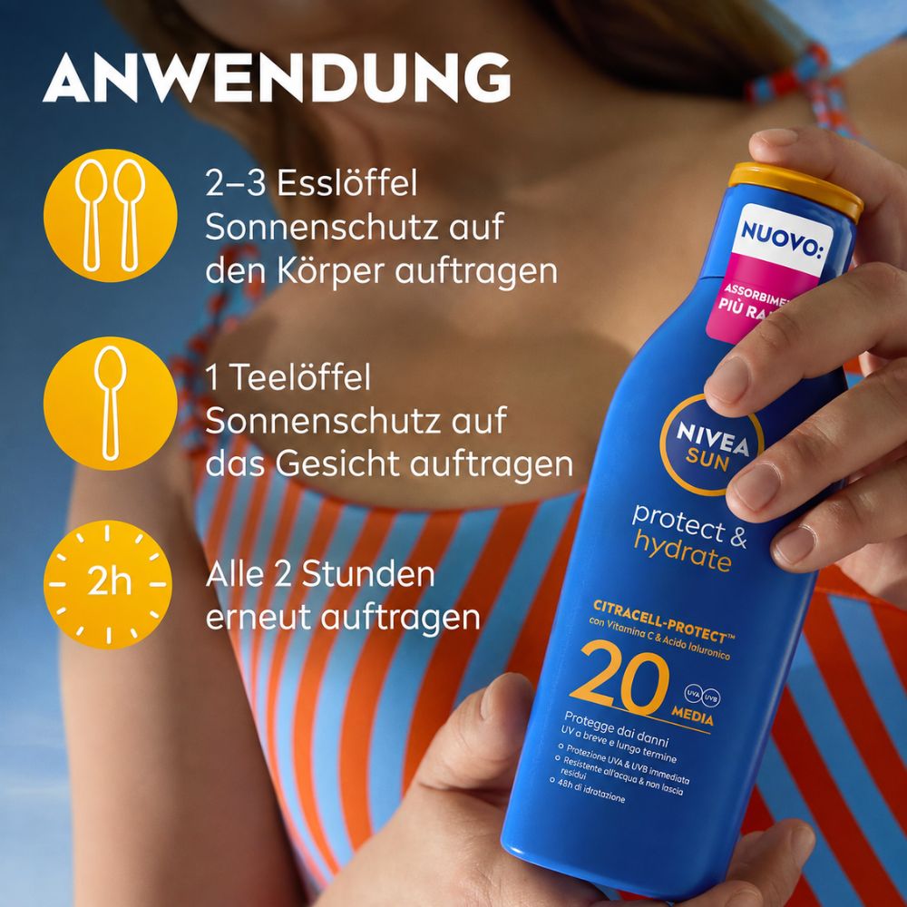 Nivea SUN Protect & Hydrate SPF 20 · 200 ml – Bild 5