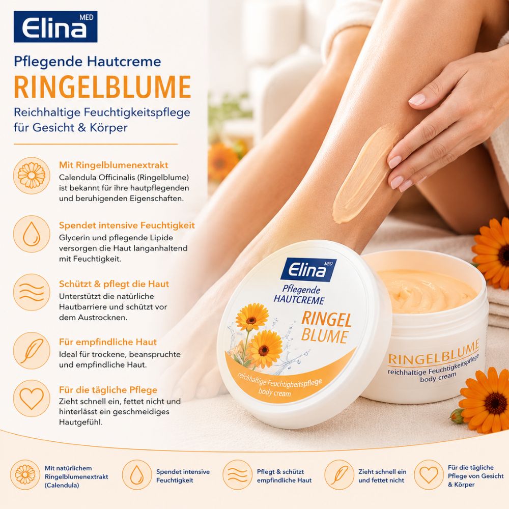 Elina Med Ringelblume plegende Hautcreme · 150ml – Bild 2