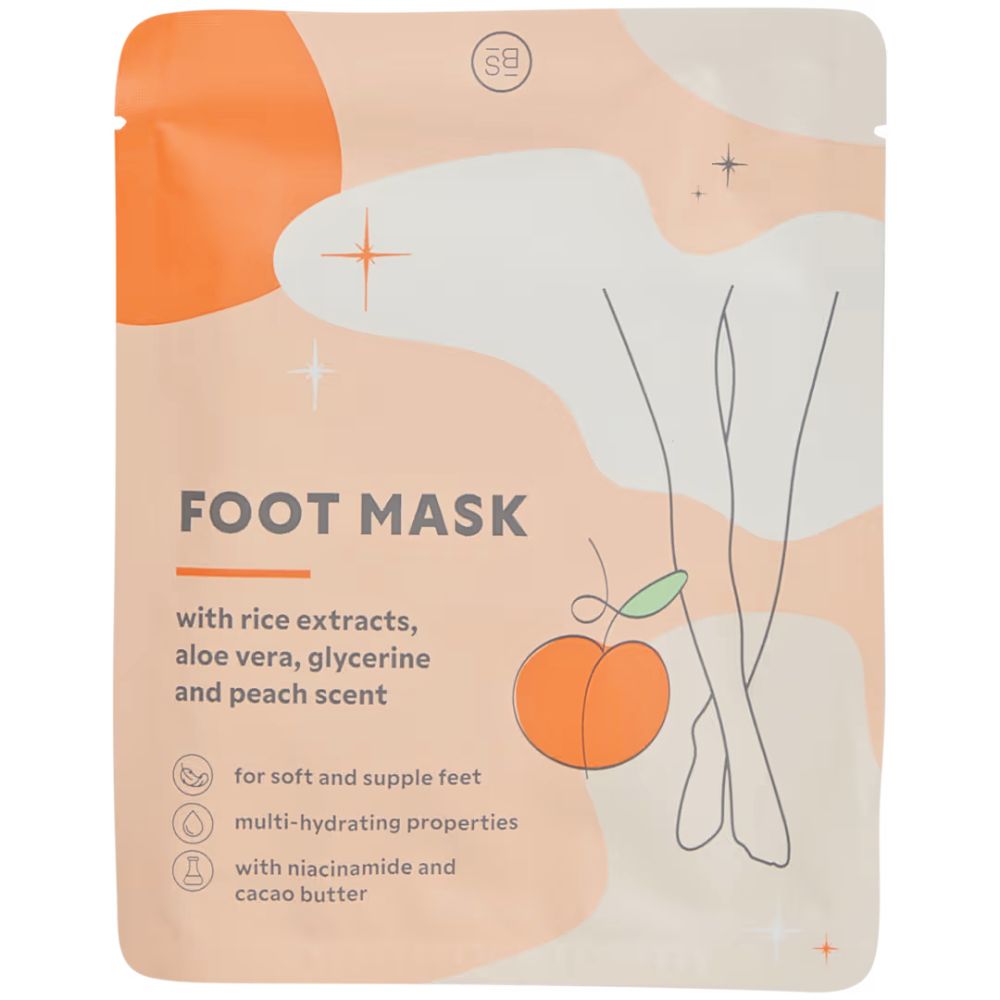 Skin Bliss Fußmaske mit Kirsche oder Pfirsich Duft · 1 Paar – Bild 3