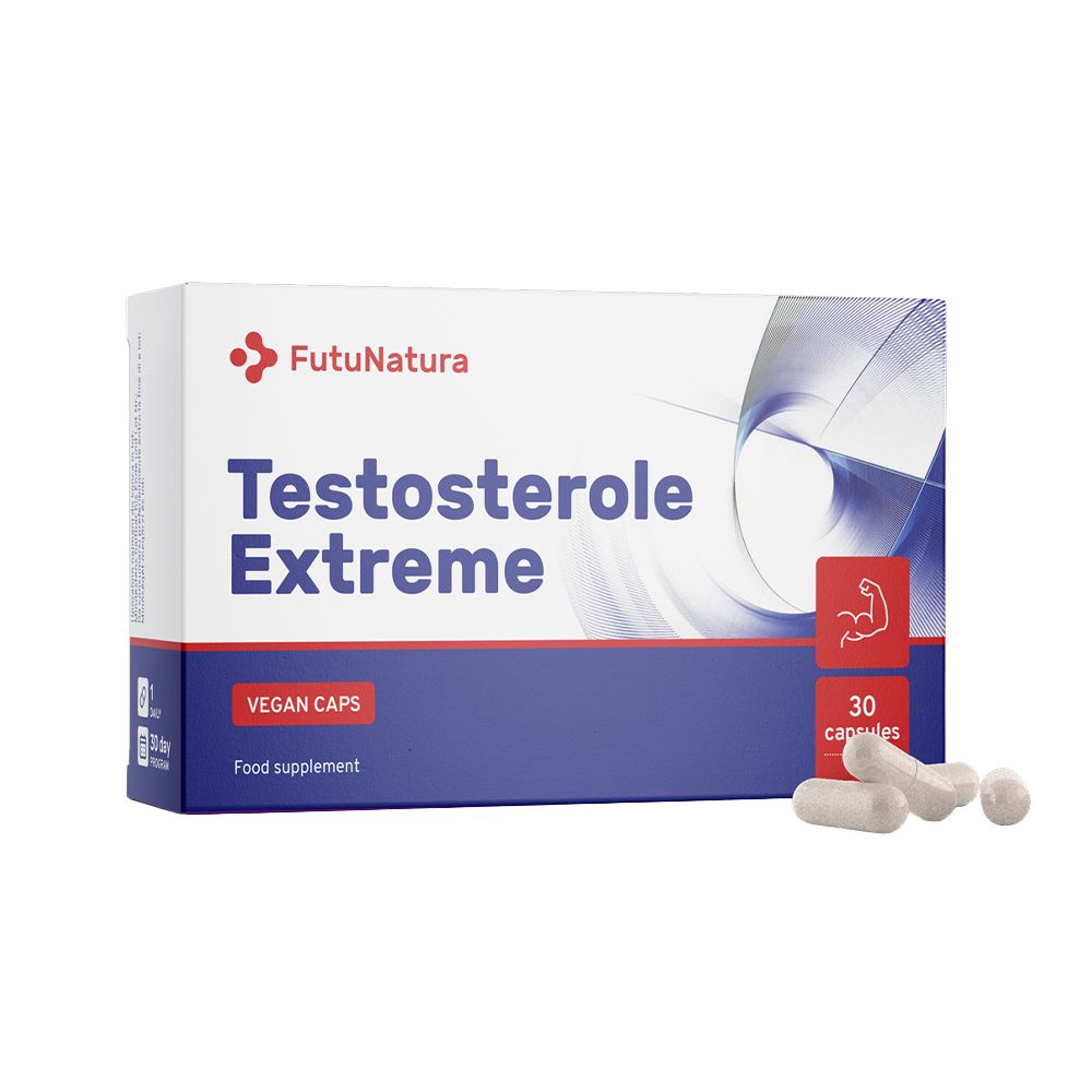 FutuNatura Testosterole Extreme für Ausdauer und Kraft · 30 Kapseln