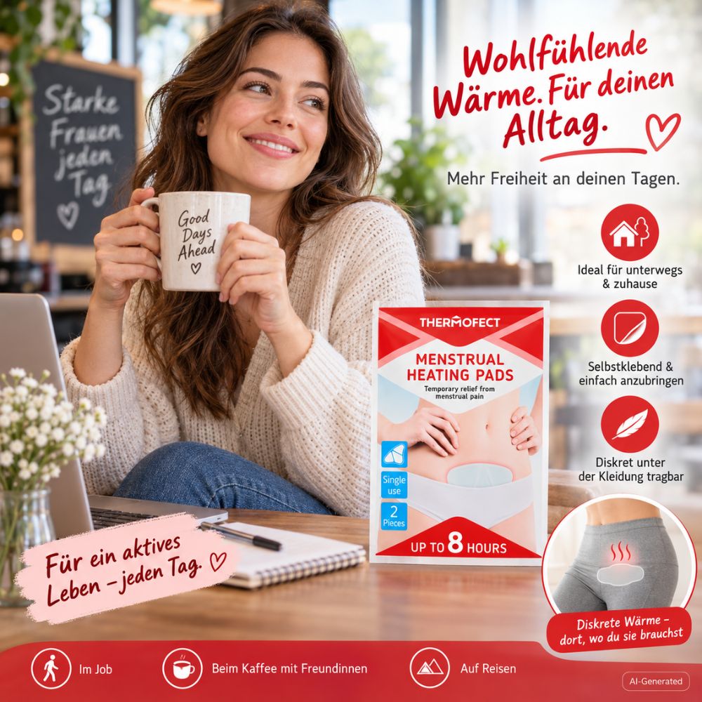 Thermofect | Wärmepads bei Menstruationsbeschwerden - 2 Stück