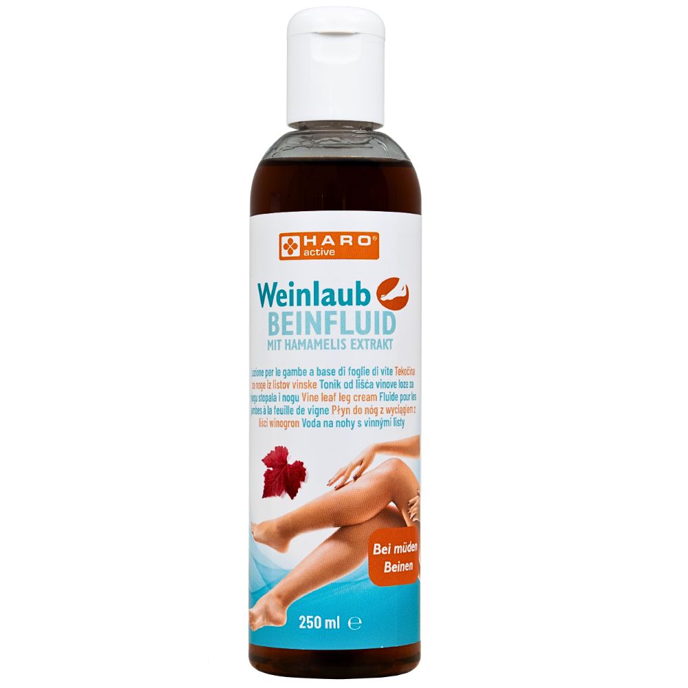 Haro Weinlaub Beinfluid · wohltuend bei müden und schweren Beinen · 250 ml