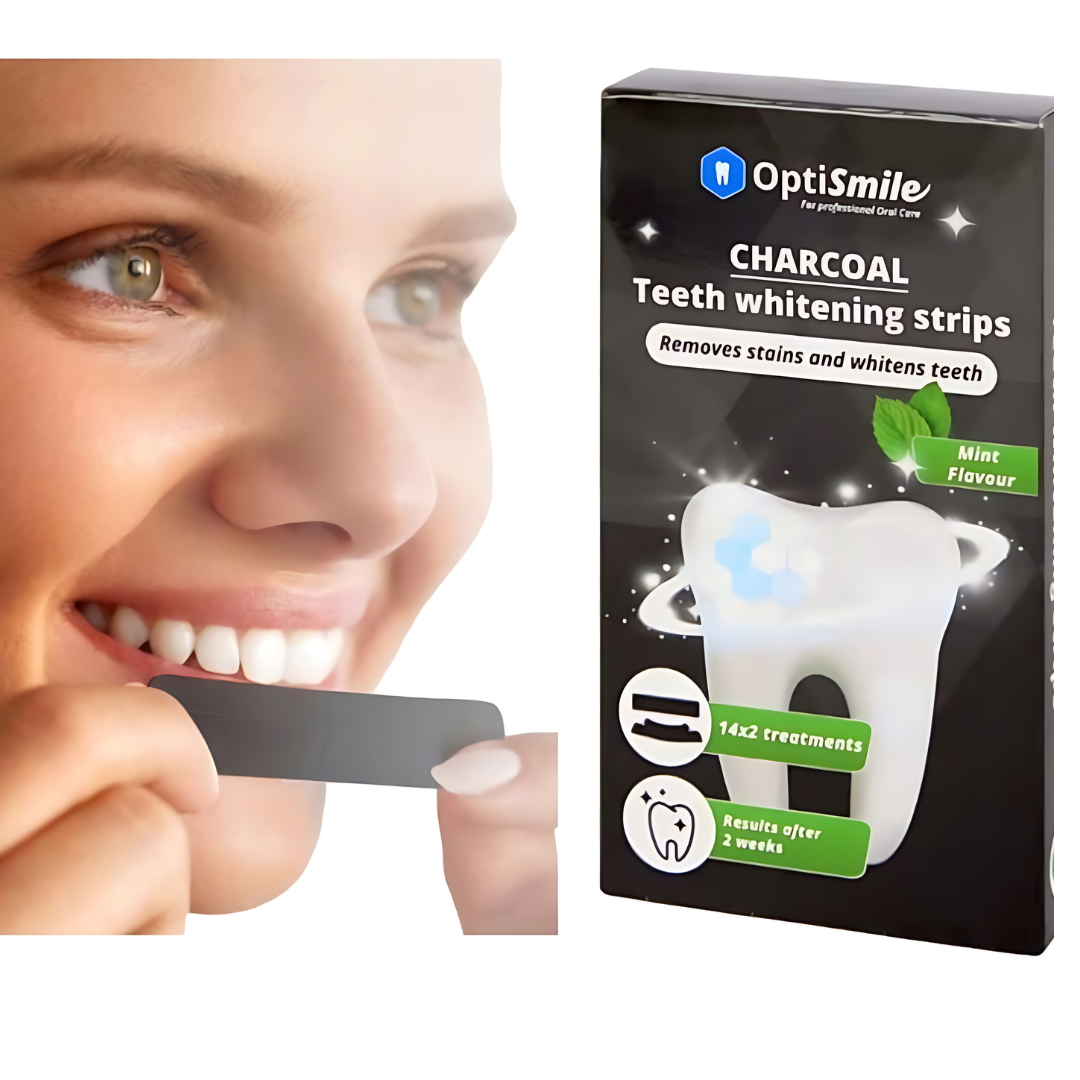 OptiSmile Aktivkohle Zahnaufhellungsstreifen · 14x2 Behandlungen – Bild 2